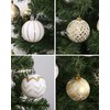 Christmas Baubles, Plastic Christmas Tree Decorations, Pack of 30 White