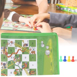 60x45cm Ground Mat Snake Ladder Chess, Washable Folding NonWoven Fabrics Carpet Children Game Toy(3cm * 2cm)