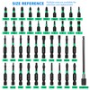 WIXOLBOR 74PC Magnetic Nut Driver Set, Metric/SAE for Impact Drivers