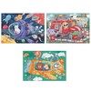 Robot Plaza Jigsaw Puzzle Set of 3 54-88 Pieces for