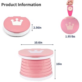 Foldable Potty on the Go Children, Children's Potty for Travel, Potty Training Toilet, Camping for Car Travel or Home Use with 45 Replacement Bags