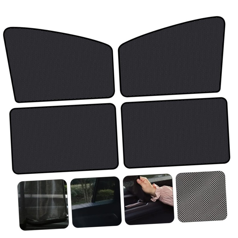 ULTECHNOVO 8pcs Car Window Sun Shade Protector Magnetic Mesh Windshield
