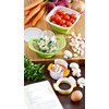 Prepworks by Progressive - Cortador de huevos compacto, blanco, rojo