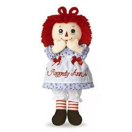 Hasbro Raggedy Ann and Andy Doll 12'' Hasbro By Aurora Soft Plush With Tags (Set of 2)