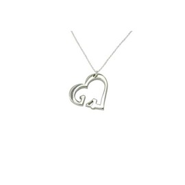 14 Year Wedding Anniversary Necklace - Heart Shaped with 14 Year Cut Out Design