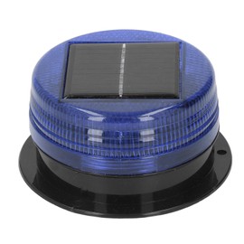 Solar Warning Strobe Light 6 High Brightness Bead Waterproof Construction Road Warning Flash Lamp Blue Light
