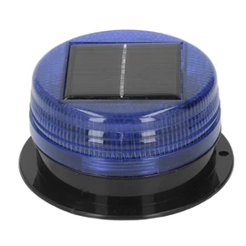 Solar Warning Strobe Light 6 High Brightness Bead Waterproof Construction Road Warning Flash Lamp Blue Light