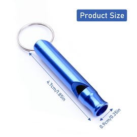 SiaCroly 35 Pcs Emergency Survival Whistle, Outdoor Survival Whistle, Outdoor Camping Whistle, Aluminum Survival Whistle, Suitable for Emergency, Dog Walking, Training, Outdoor Camping(7 Color)