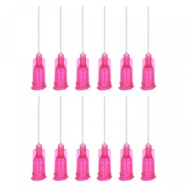 uxcell 20 Pcs 25G Plastic Dispensing Needles, 1" PP Glue Needle Tube Blunt Luer Lock Tips with PP Flexible Needle for Liquid Glue Gun, Red