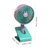 Mini Clip On Fan ABS Foldable USB Rechargeable Noiseless Small