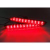 2x Red Lens Rear Bumper Reflector LED Fog Tail Stop