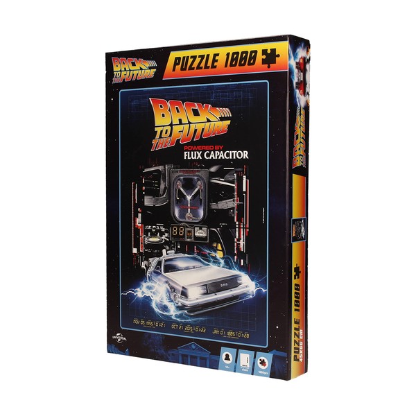 SD toys SDTUNI24344 Puzzle 1000 Powered by Flux Capacitor Back to The Future, No Colour