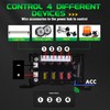 Wireless 4 Gang Switch Panel for Car, Auxiliary Switch Panel