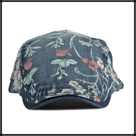White Fang CA838 Flower Pattern Hunting Hat, Outdoor, Fishing, Golf, Men's, Women's, navy