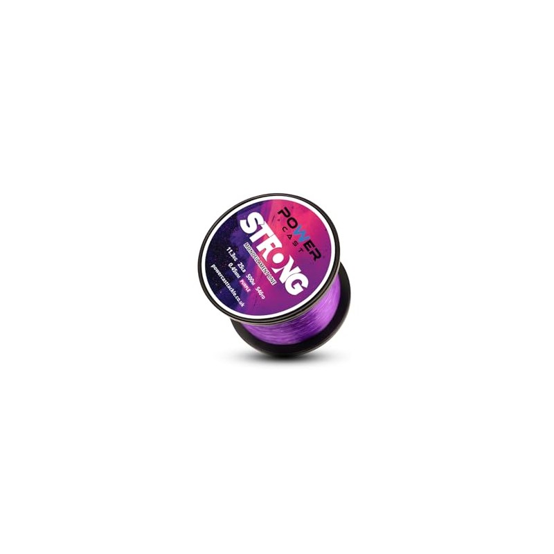 Strong Monofilament Fishing Line (Purple, 11.3kg/25lb - 500m/546yd- 0.45mm)