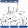 AETTL 280PCS M5 M4 M3 Wood Screws Assortment Kit, Flat