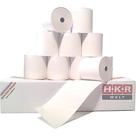 Thermal Rolls Sharp Xe A 207B – 50 Thermal Till Rolls, External Printer 58/Diameter 50/12 63 mm – Certified HKR World 10 Rolls