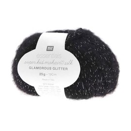 Rico Design Essentials Super Kid Mohair Loves Silk Glamorous Glitter Knitting Yarn Luxurious Soft & Creative 25g