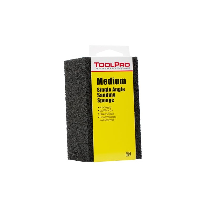 ToolPro Sanding Sponges - Bulk Box of 24 Durable Finishing