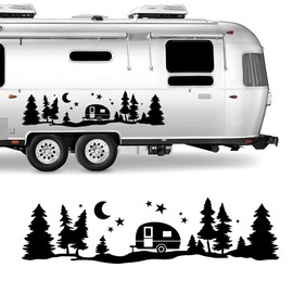 Enkomy Tree Forest Vinyl Graphic Sticker Kit, Car Body Sticker Car Side Door Sticker Decoration Graphic Decals Car Truck Motorhome Caravan
