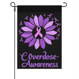 Overdose Awareness Garden Flags Humorous Banner Outside