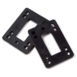 CCS Skateboard Riser Pads 1/4" and 1/8" Black (1/4", Hollow Center)