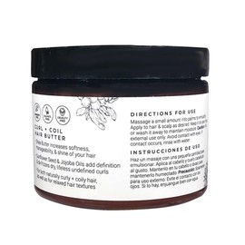 CIBU Curl + Coil Hair Butter | Nutrient-Rich Moisturizer for All Hair Types | Anti-Frizz Formula with Shea Butter for Growth | 6.5oz
