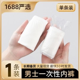 International Disposable Men's Polyester Briefs - Portable, Individually Packaged for Travel, Business, Hotel - No-Wash White Triangle (Bulk Single Piece) opp/4XL - approx. 250 lbs 10ea