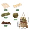 starfa lab Rabbit Chew Toys,Natural Seagrass Hanging Chew Toy,Woven Water