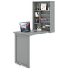 SILKYDRY Wall Mounted Desk, Fold Out Convertible Desk with Storage