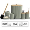 Clara Clark Bathroom Set - Sage Green Bathroom Accessories Set,