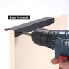 Satanga Edge Black Finger Pulls for cabinets Kitchen Invisible Hardware