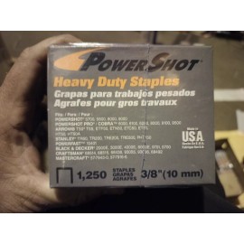 Heavy Duty PowerShot 97006 3/8" Heavy Duty Staples -1250-4 Boxes