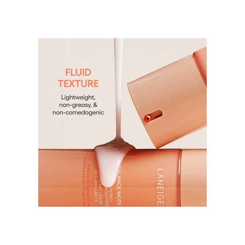 LANEIGE Balance Mode Shine Control & Pore-Minimizing Lightweight Moisturizer for Oily