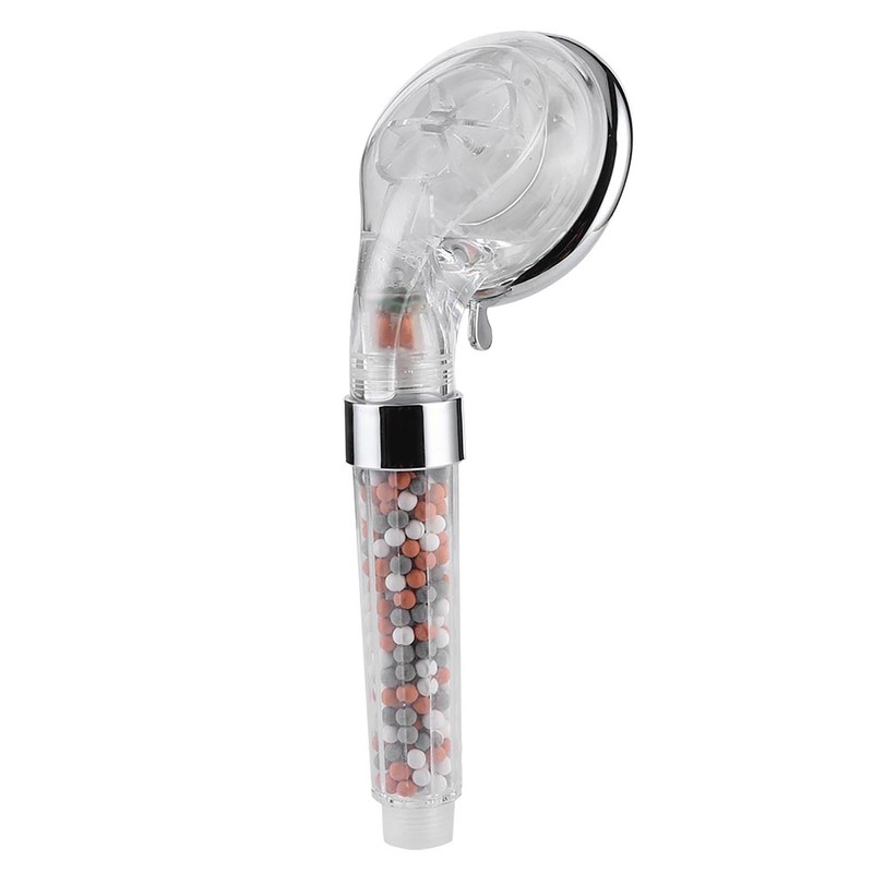 LED Negative Ion Shower Head Handheld WaterSaving Pressurized Hand Shower