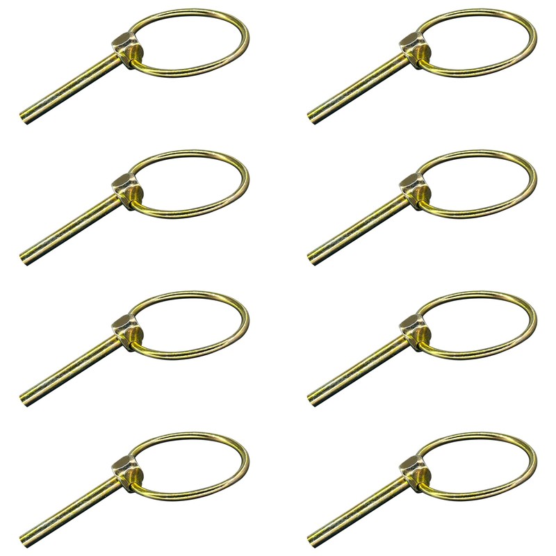8 PCS Heavy Duty Lynch Spring Pin Assortment Kit,Round Linch
