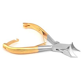 Precise Canada: 5.5" Pro Toe Nail Clipper Cutter Pedicure Moon Shape Gold Handle