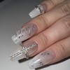 Silvertic Angel Handmade Nail Tips - Long Almond / 실버틱