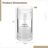 30 PCS Empty Deodorant Containers, 1 oz Refillable Transparent Plastic