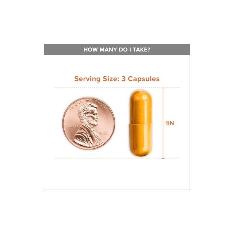 Turmeric Curcumin Capsules, Qunol with Ultra High Absorption 1500mg, Joint