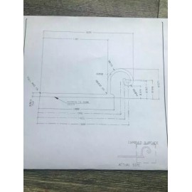 Yellow Dog SAMPLE RV White Aluminum Wheel Well Skirt Storage Door Hinge Trim Molding