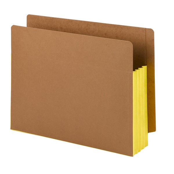 Smead End Tab File Pocket, Reinforced Straight-Cut Tab, 3-1/2" Expansion,