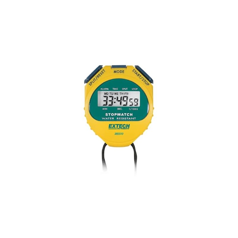 Extech Instruments 365510 Stopwatch/Clock with Backlit Display