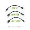 Dongar Set of 3 Short USB 3.0 Cables Including USB-A