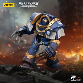 JOYTOY 1/18 Warhammer The Horus Heresy, Ultramarines Cataphractii Terminator Squad Terminator with Lightning Claws, 13 cm Collectible Figure, 15 Years and Up