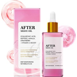 Aceite Pós-Afeitado para Cabello y Piel con Aroma a Fresa Hidratación, Suavidad, Cuidado Diario, Piel Radiante