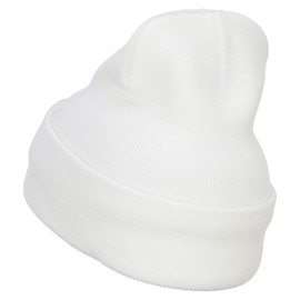 e4Hats.com Switzerland Che Flag Embroidered Long Beanie - White OSFM