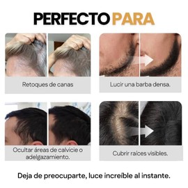 Henrys Polvo para Retocar Raíces Rubio Oscuro 10g, Define Línea del Cabello, Rellena Zonas Escasas, Disimula Caída del Cabello y Crecimiento, Aporta V