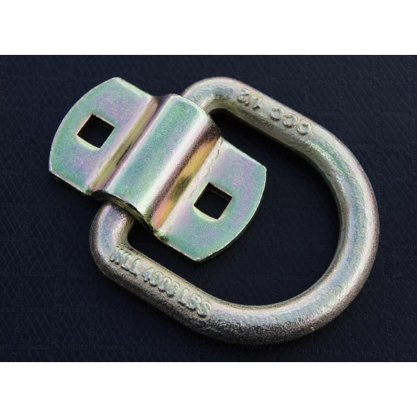 PM 4 Bolt On 1/2" D Rings Flatbed Truck Car