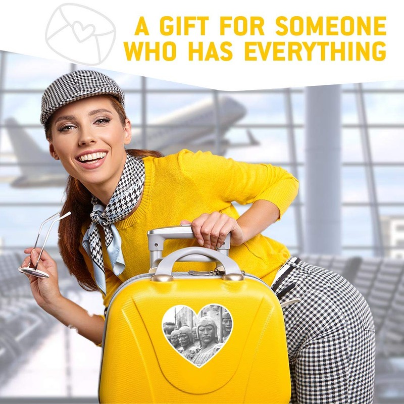 2 x Heart Stickers 15 cm - BW - Terracotta